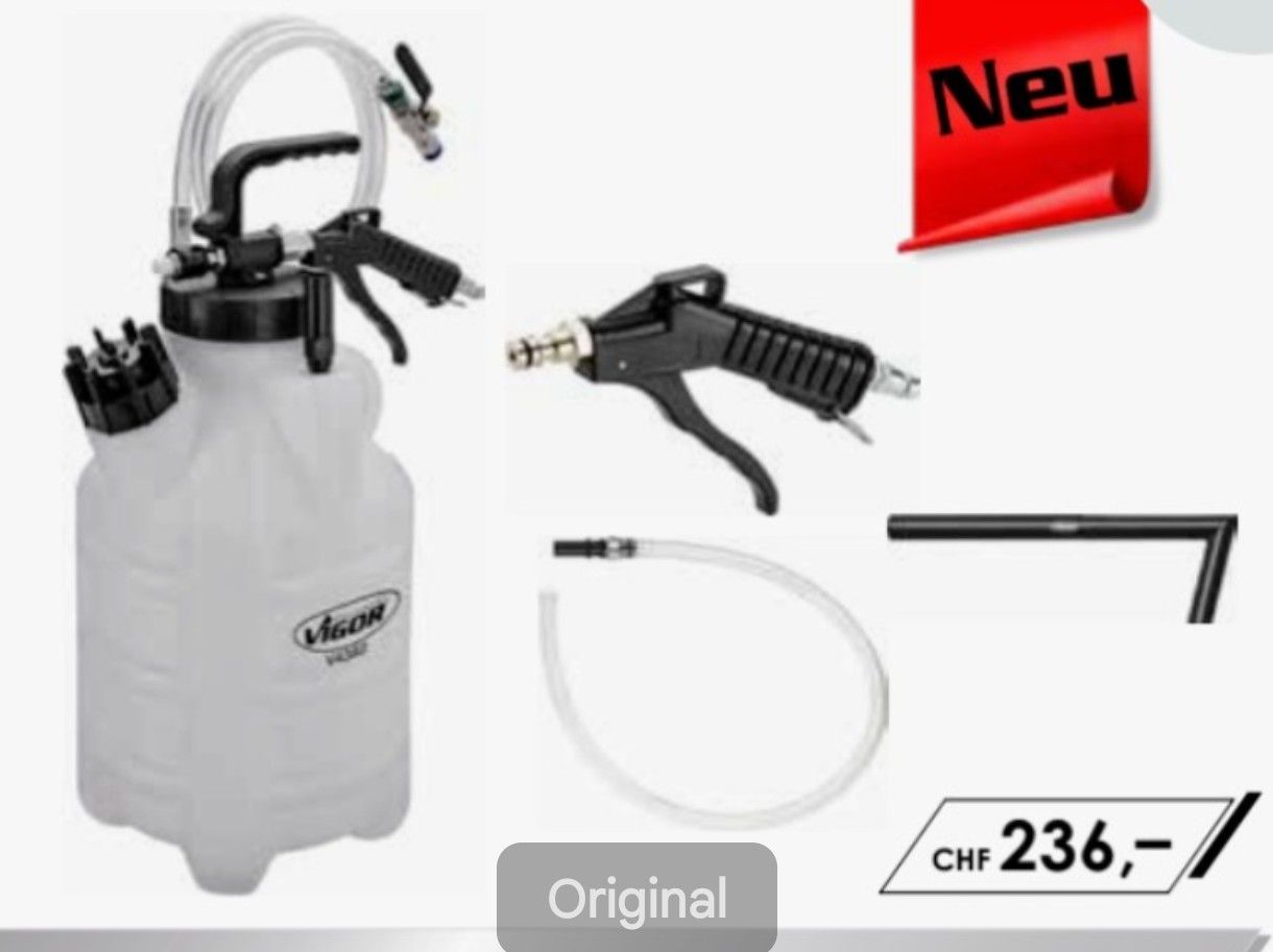 Tous les outils: Pneumatisches Öl-Einfüllgerät Vigor 10L  – Neuf (Voir description) à Wattwil par nuz_v66l
