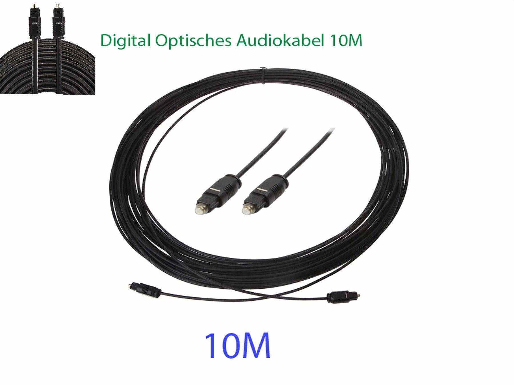 Cavi: 10M Optisches Audio-Kabel Toslink Stecker – Nuovo (secondo la descrizione) da moosseedorf venduto da RTN10