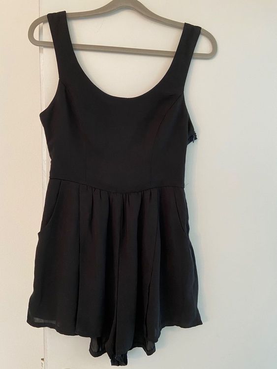 JumpsuitKleid kurz schwarz Rückenausschnitt S Emma World Kaufen auf