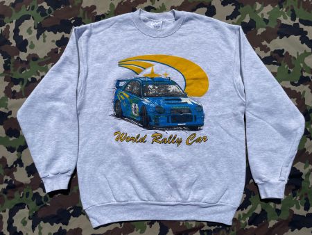 Vintage 90s Sweater Subaru Impreza World Rally Sz L