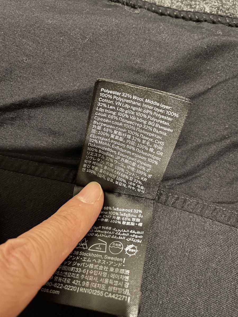 Cos Giacche: COS Wool Blend Jacket Dark Grey Size S Good Condition – Usato da Olten venduto da yuv_nd9t 3
