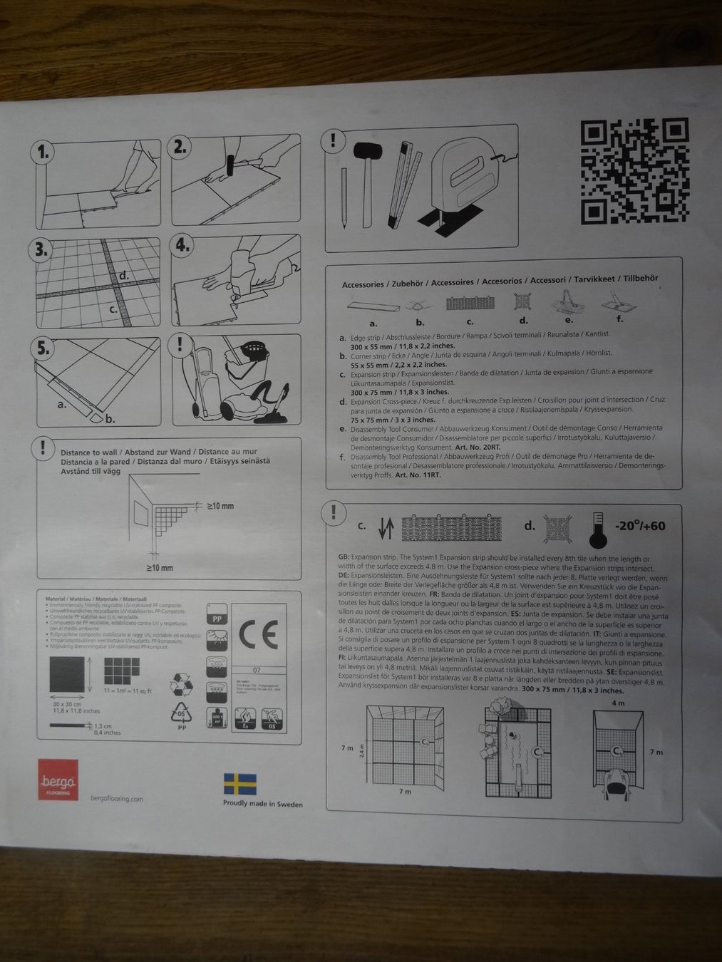 Rivestimenti per pavimenti: Bergo Bodenplatten 10 Quadratmetter – Nuovo e nell'imballaggio originale da Lungern venduto da madachsa 3