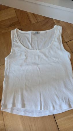 Weisses Baumwolle Top Sommer C&A neu  L / XL