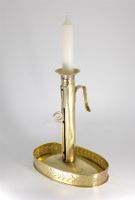 K0398 Antiker Biedermeier-Handleuchter Kerzenständer ~1830