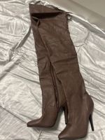 Elegante Overknee High Heels Stiletto Stiefel Gr 36 Neu
