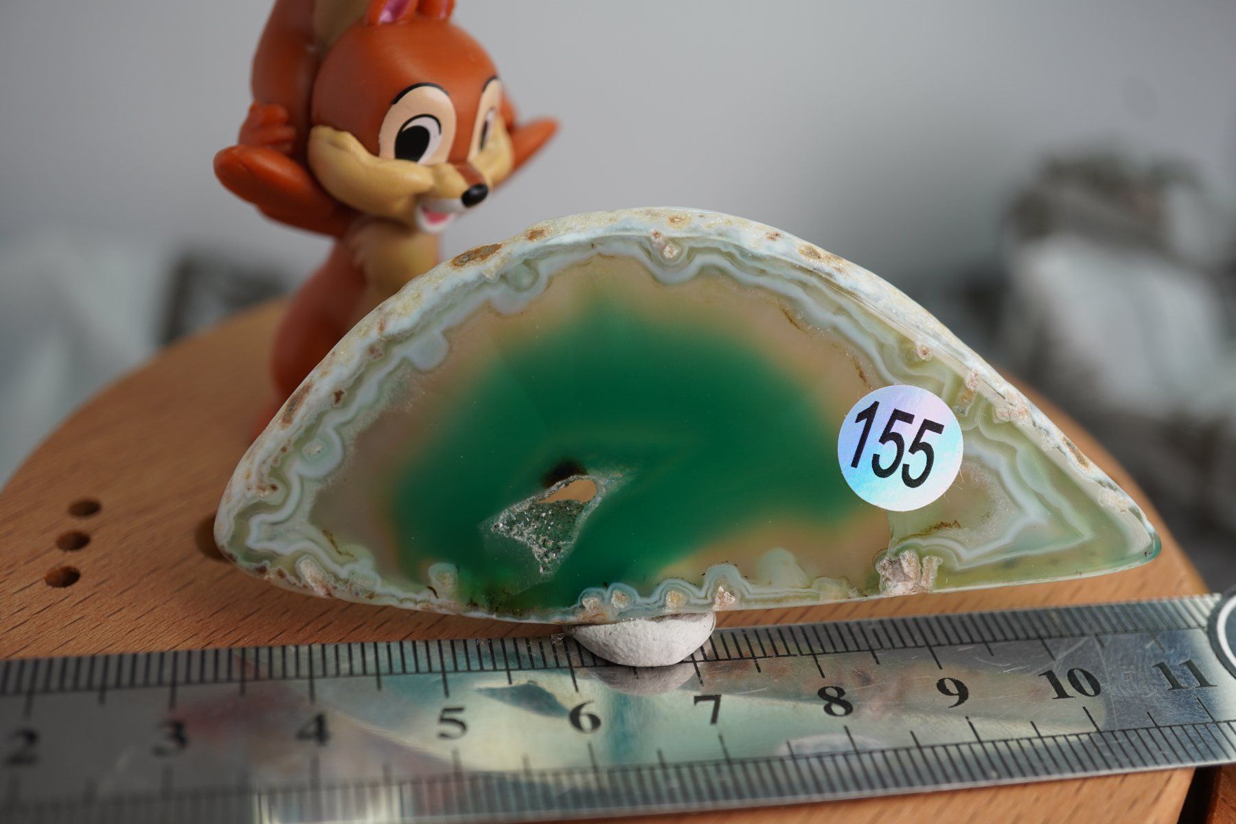 Mineralien & Heilsteine: Achat Scheibe Grün  (Räumung!) – Neu und originalverpackt aus Eschenbach SG von topstone