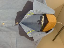 Hemd Baumwolle blau gestreift Damen Grösse M