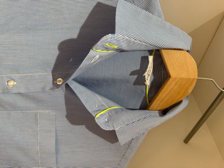 Hemd Baumwolle blau gestreift Damen Grösse M