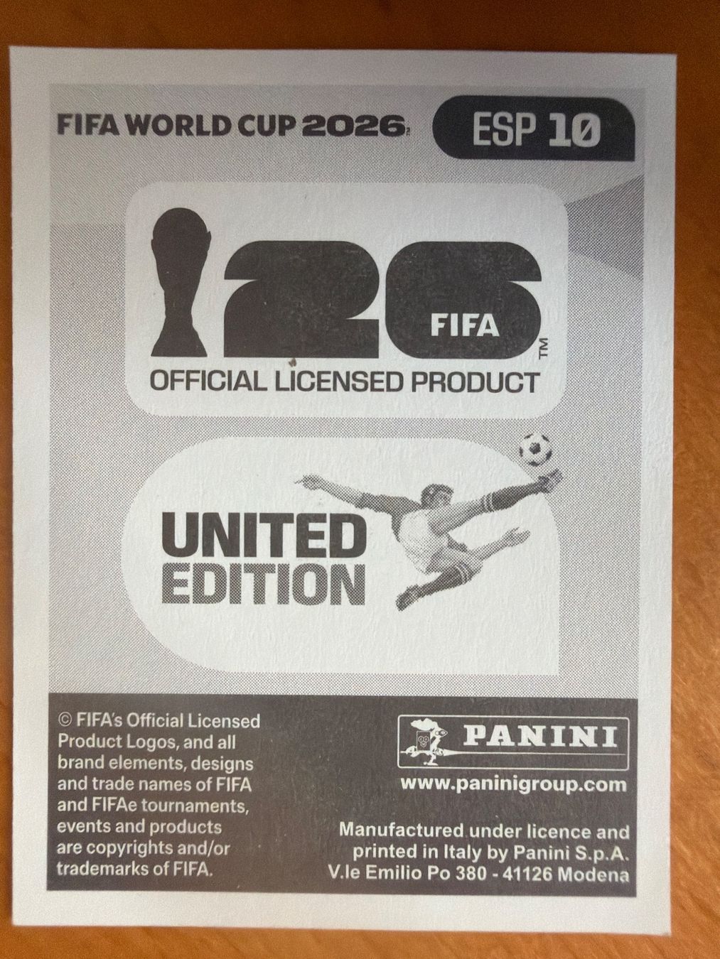 Panini Cartes à collectionner: Panini ESP10 – Neuf (Voir description) à Susten par Rechnun 1