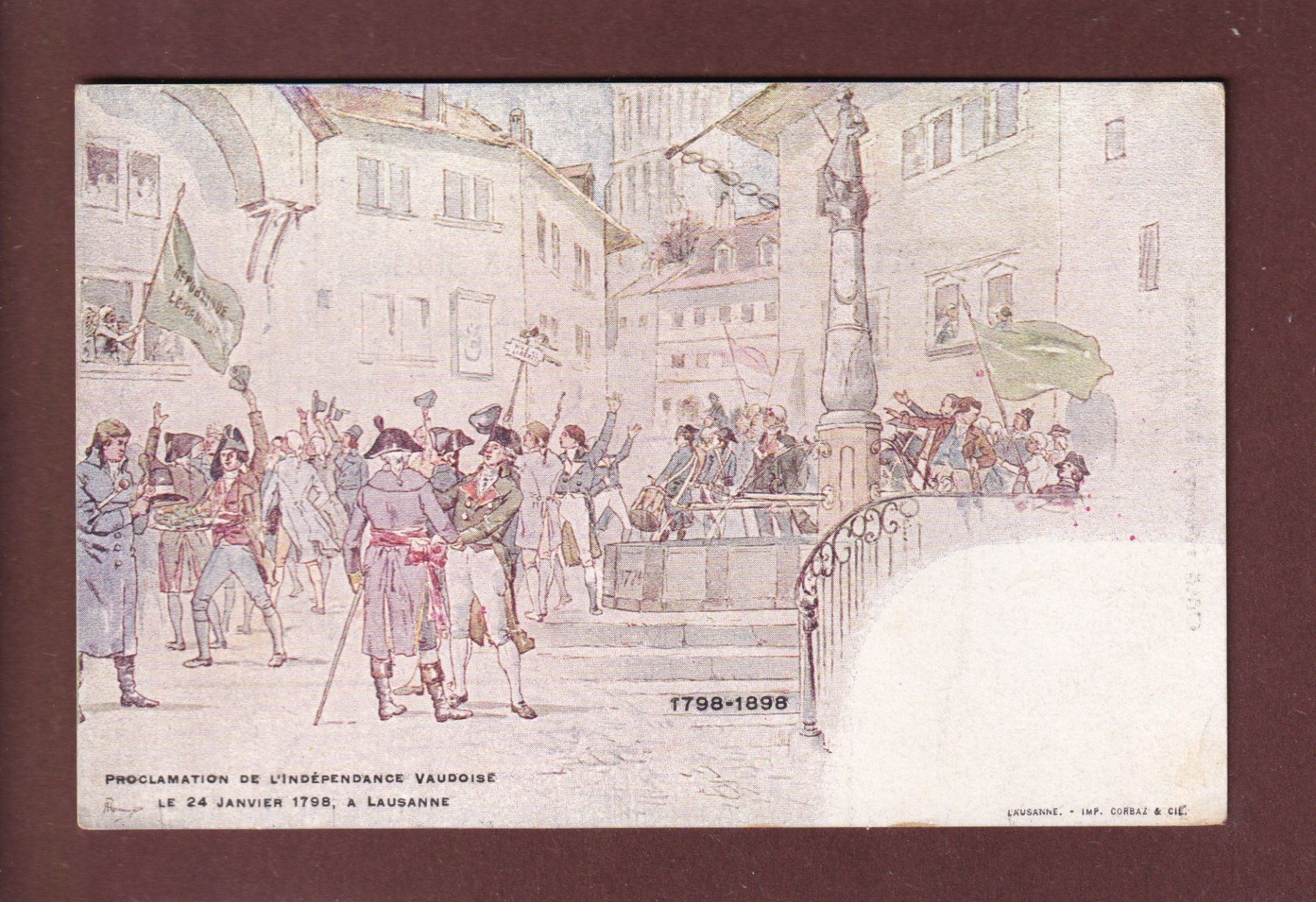 Cartoline postali: VAUD - Centenaire indépendance – Usato da Pully venduto da nicecards
