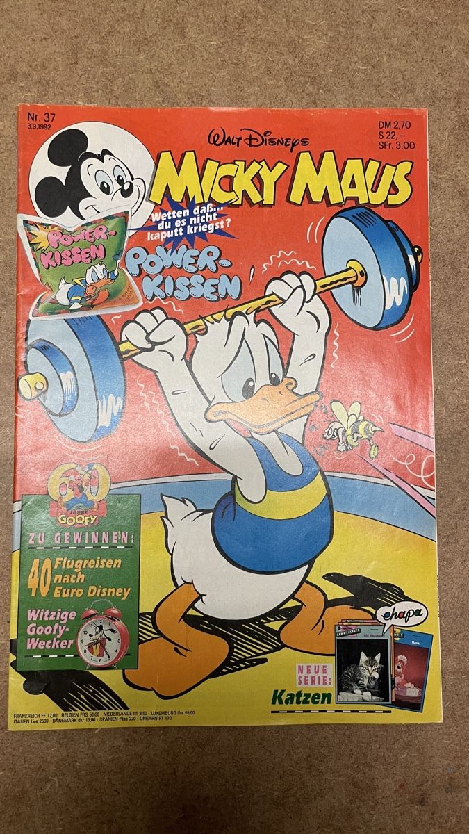 Fumetti: Micky Maus Heft Nr. 37 von 1992 – Usato da Therwil venduto da rubininio
