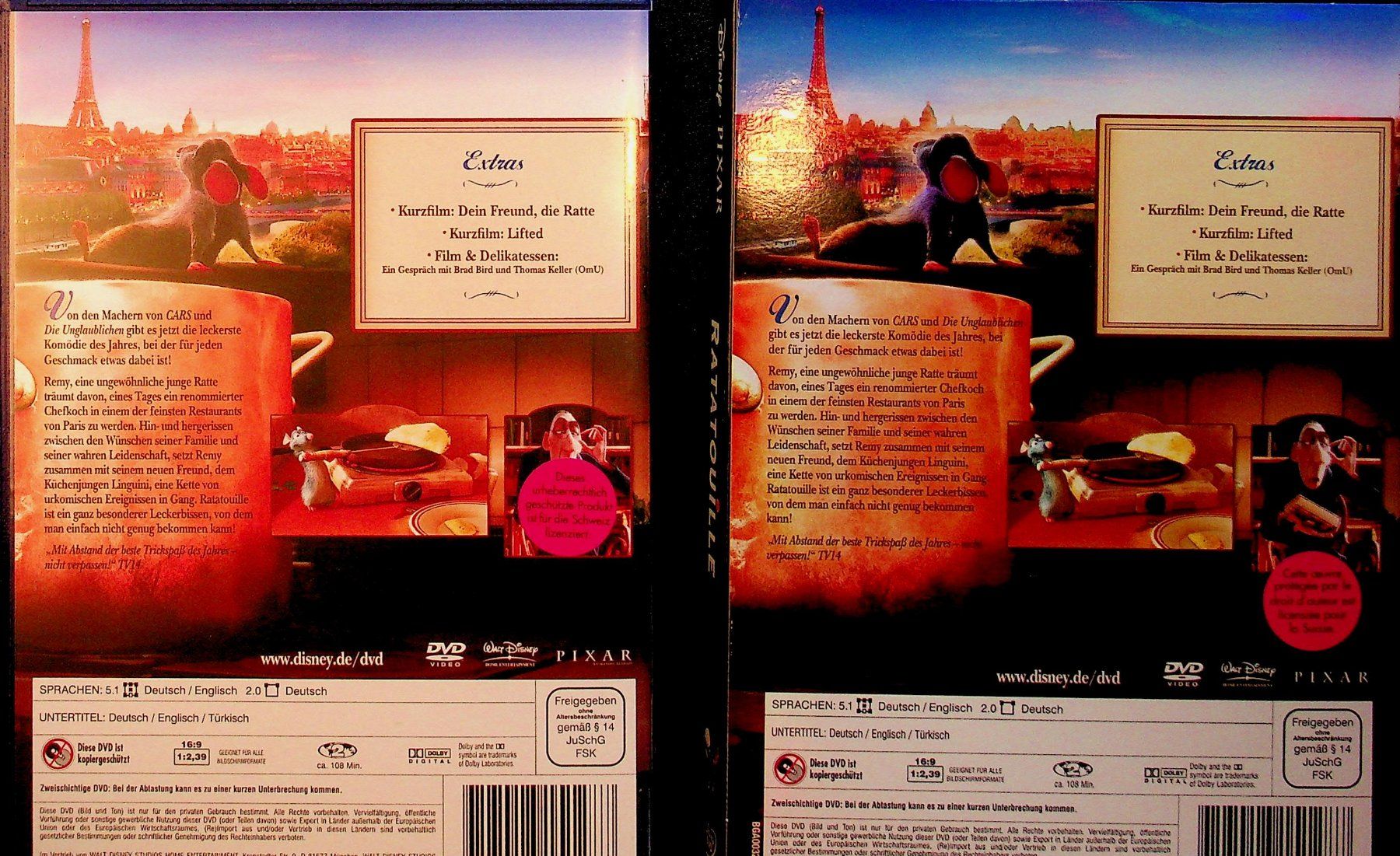 Tutti i DVDs: DVD Disney Ratatouille – Usato da Reitnau venduto da zao_6stq 1