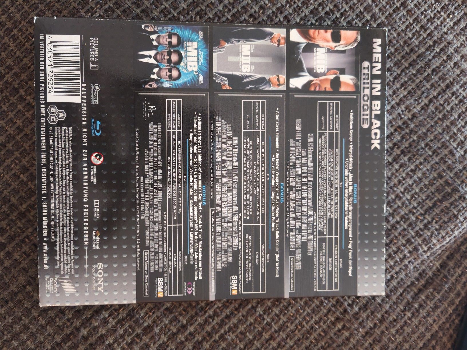 Alle DVDs: Men in Black Trilogie Blu-ray  – Gebraucht aus St. Gallen von jaytheiler 1