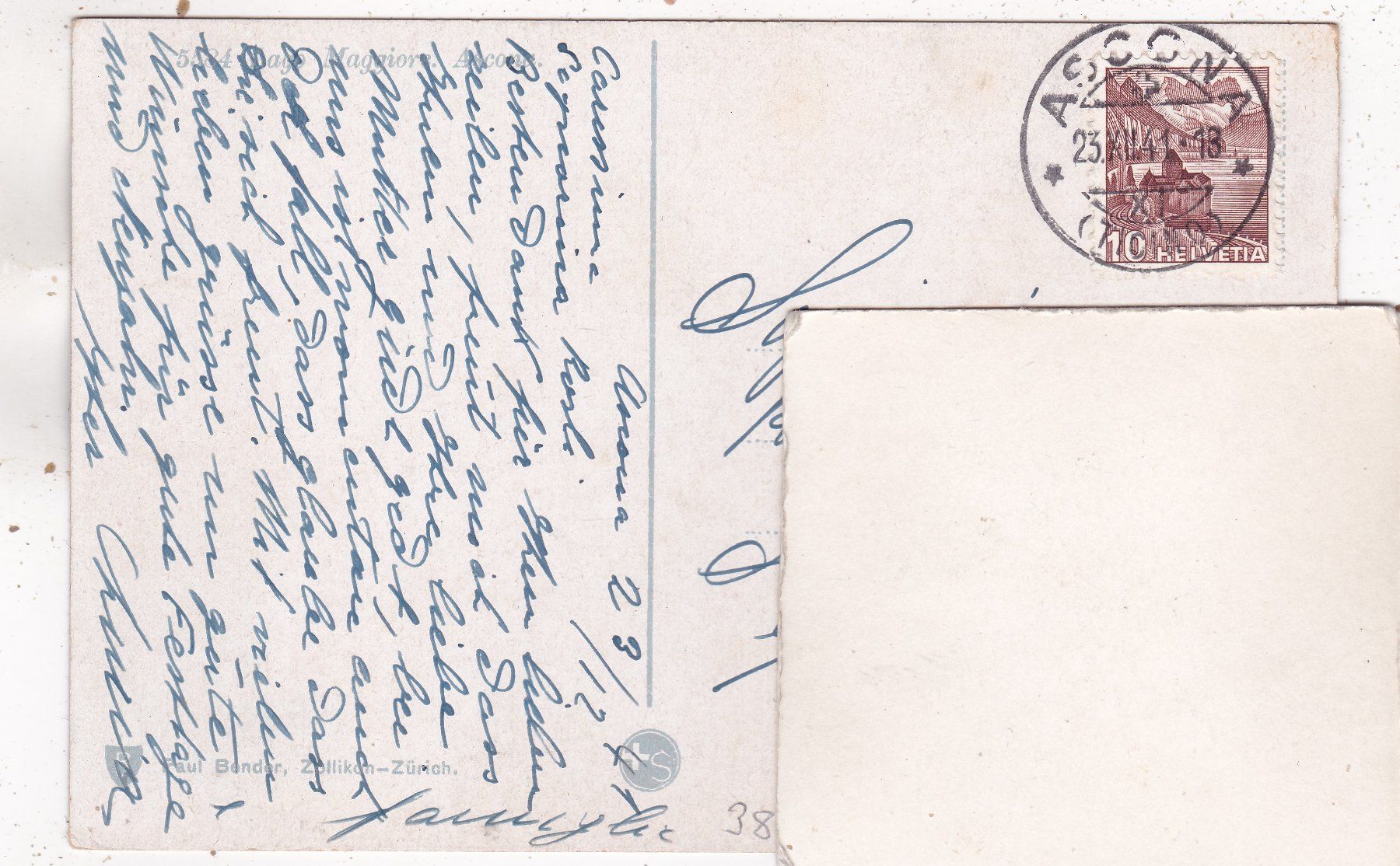 Cartoline postali: Ascona 1941 – Usato da Herisau venduto da Lisegrat2008 1