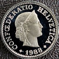 10 Rappen 1988 stgl. / aus Münzsatz