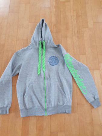 FSBN Zipper Hoodie Grau / Gruen, Grösse L, Top Zustand!