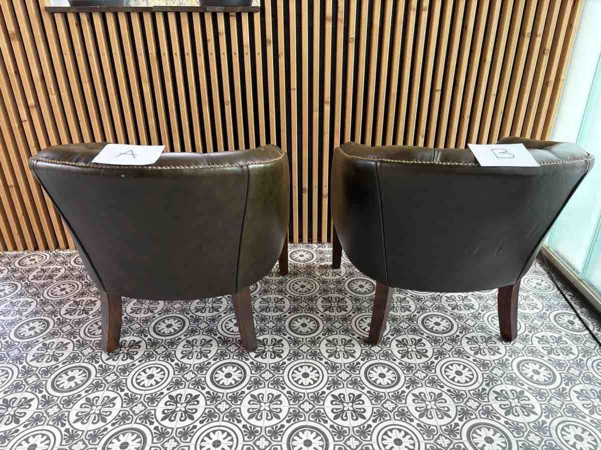 Chesterfield Poltrone: 2 Chesterfield Sessel Leder Designklassiker – Usato da Olten venduto da MrSimpson 4