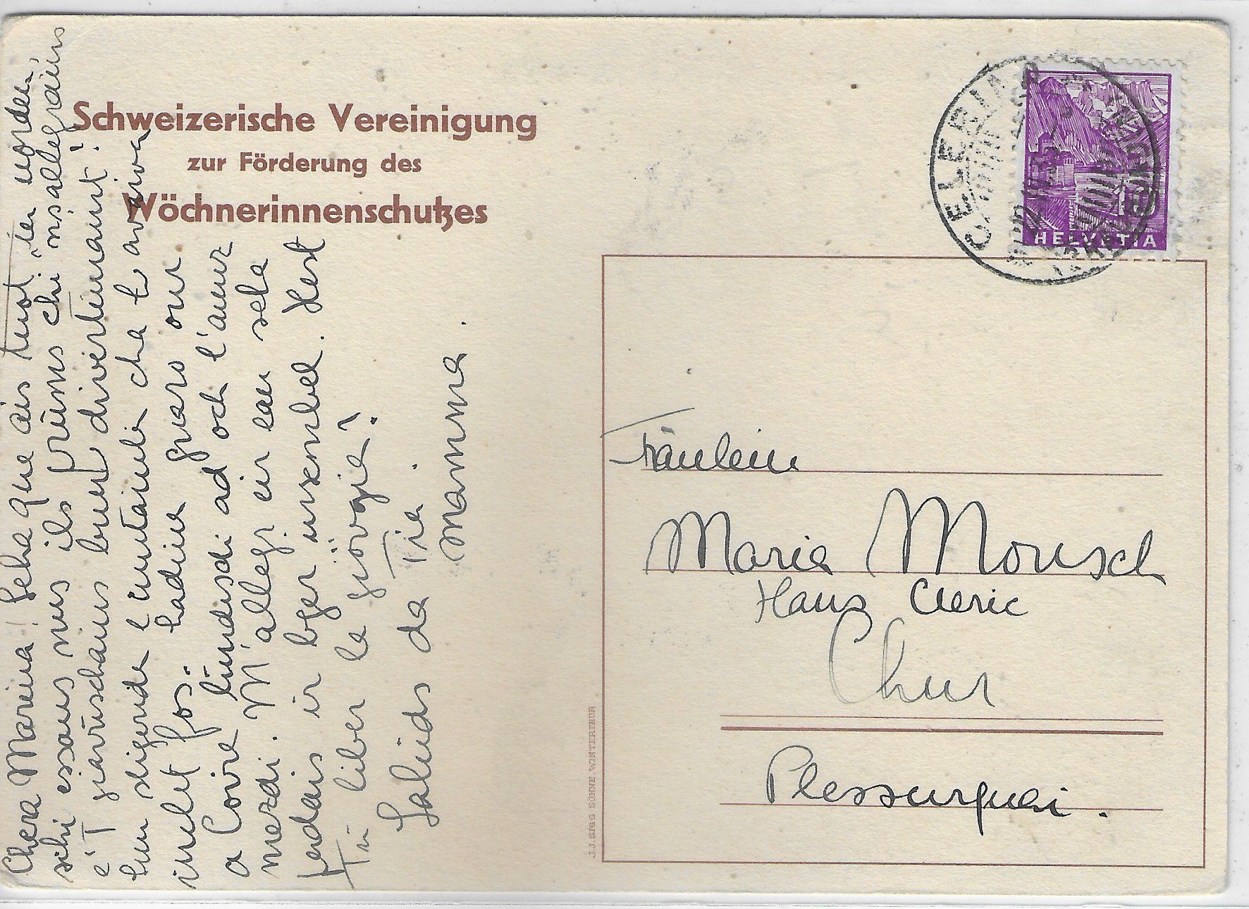Cartoline postali: Wöcherinnenschutzes - Die Wohltäterin – Usato da Ettingen venduto da Kartenplanet 1