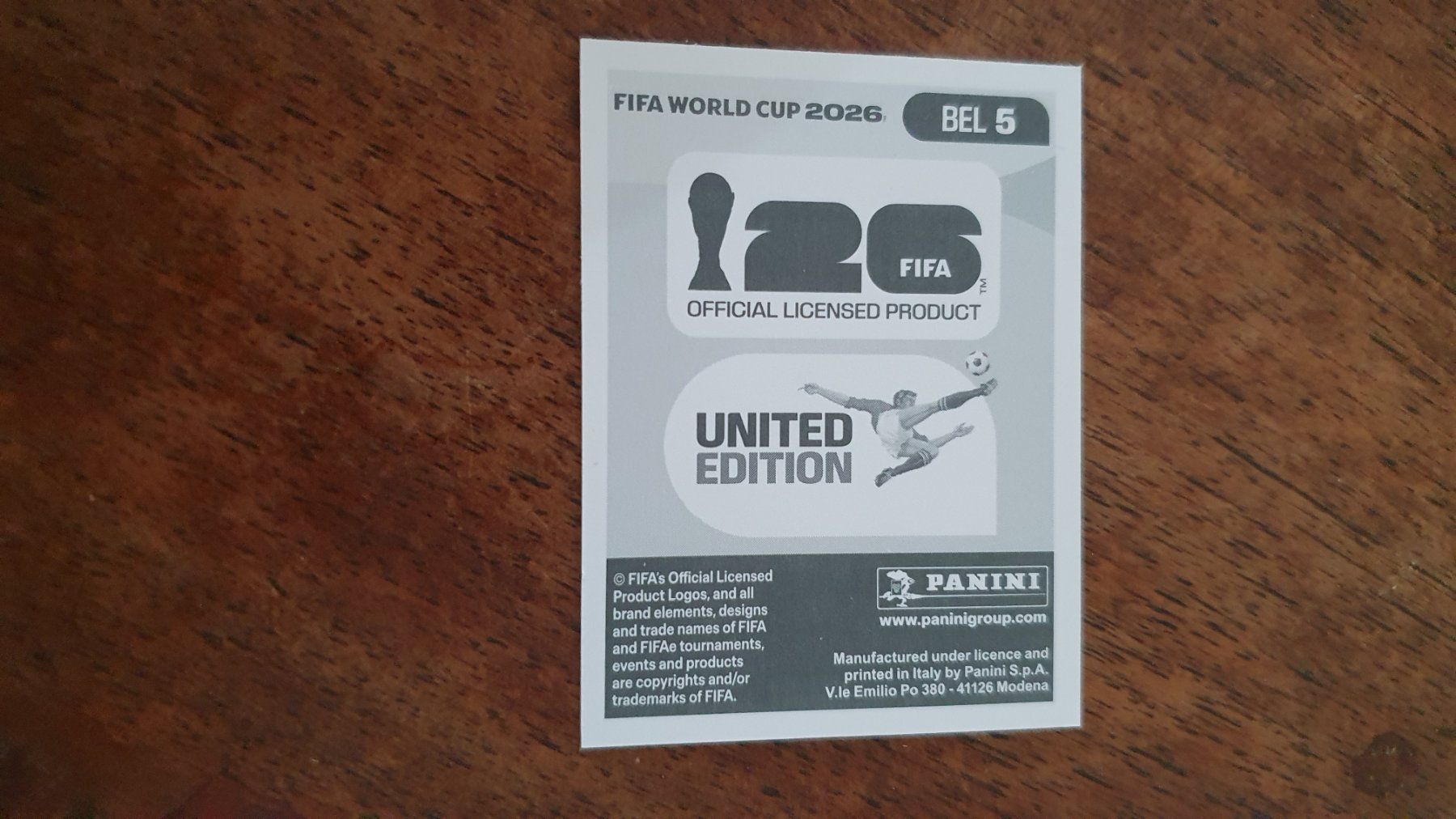 Panini Carte collezionabili: Panini WM 2026 - BEL 5 – Usato da Beromünster venduto da boeggy 1