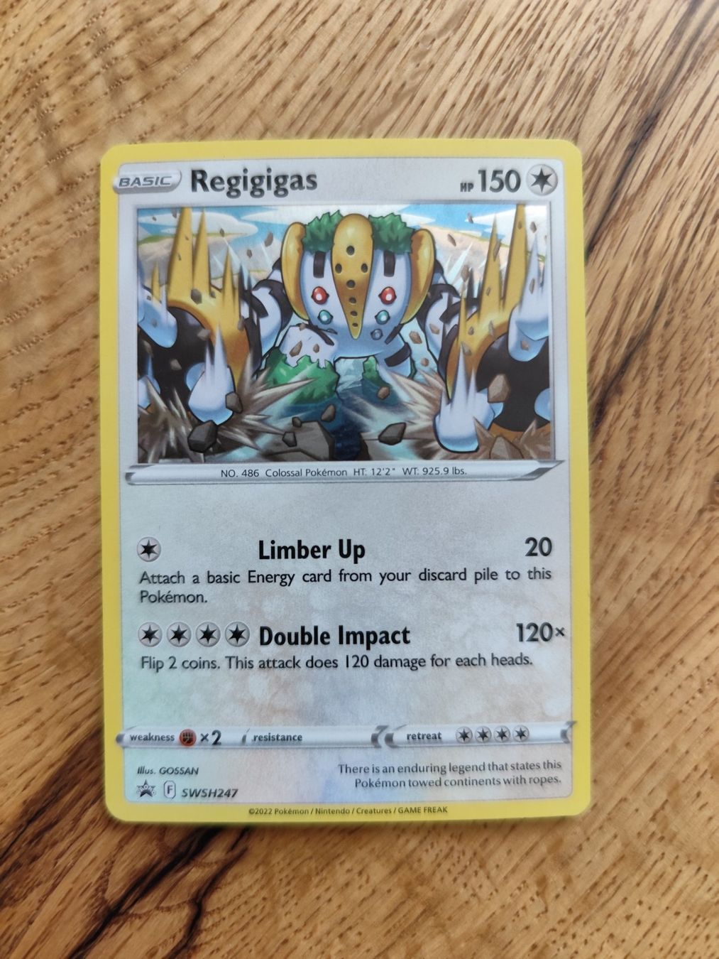 Pokémon Carte collezionabili: Pokemon Regigigas Promo holo – Nuovo (secondo la descrizione) da Winterthur venduto da SMOKY062