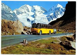 SILVAPLANA Postauto am Julierpass - Briefmarke Umweltschutz
