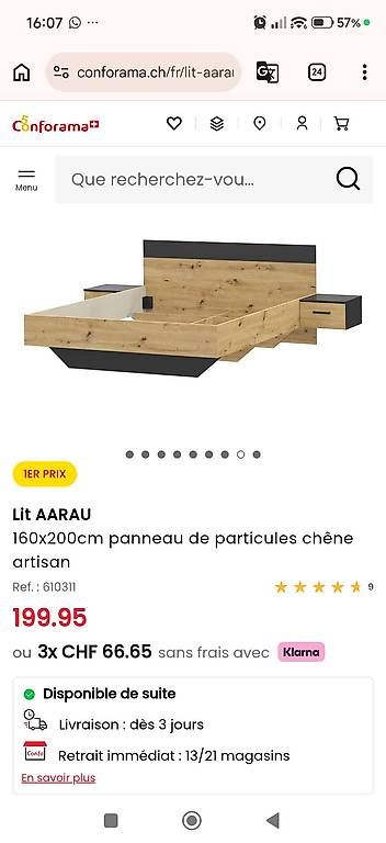 Letti: Lit 160x200cm – Usato da Yverdon-les-Bains venduto da ca2_6xs9 1
