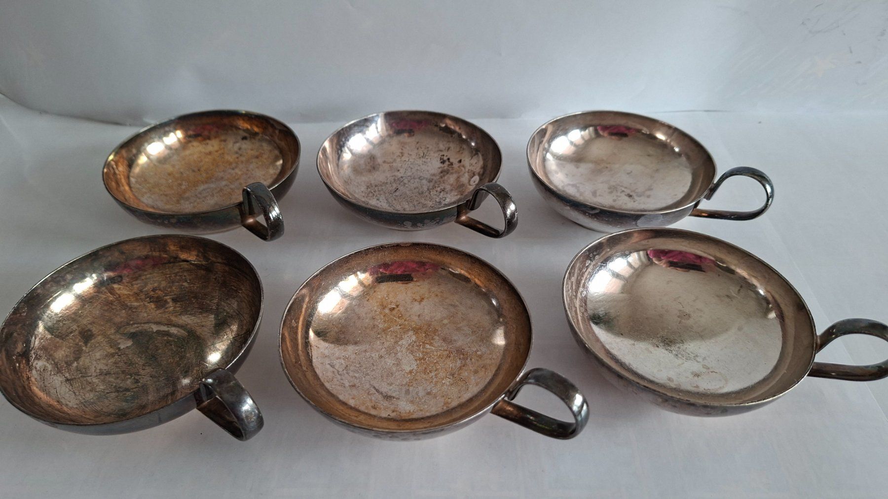 Tazze: 6er Set stilvoll Vintage Spring Glacé- Eisschalen Versilbert – Usato da Opfikon venduto da Diversamente 1