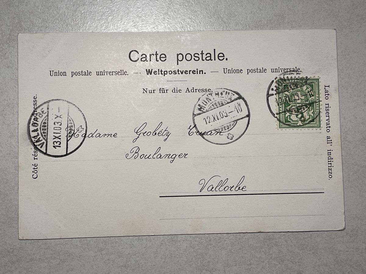 Cartoline postali: Ouchy-le Quai et le Chateau animée – Usato da Strengelbach venduto da Aschatan5 1