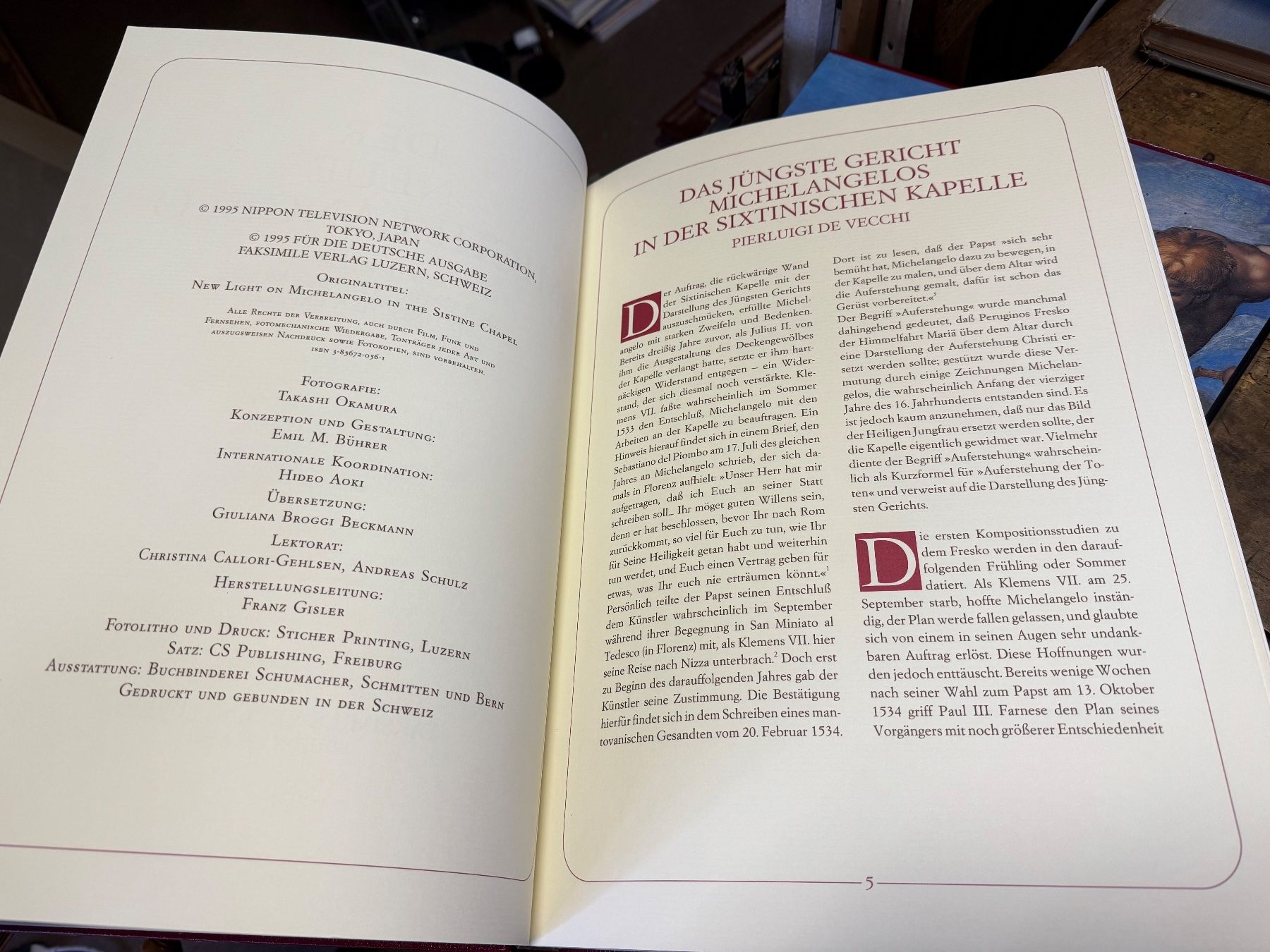 Libri: SIXTINA Der neue Michelangelo – Usato da Bern venduto da Jwpm66 5