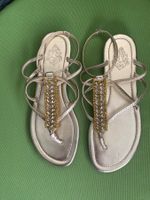SUMMERTIME - stylische/edle Flip-Flops mit Ziersteinen, 39
