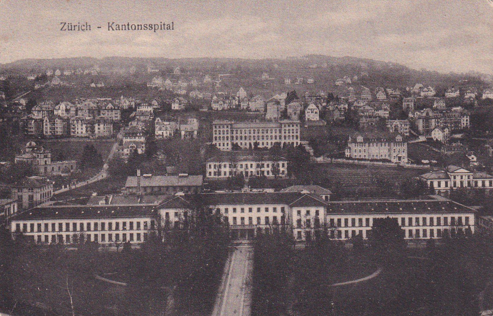 Cartoline postali: Zürich Kantonsspital  1917 – Usato da Cormoret venduto da Pascalll2001