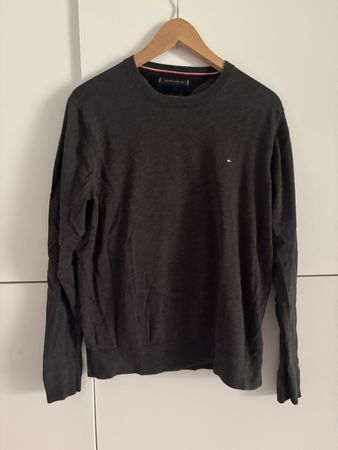 Pull Sweat Tommy Hilfiger gris foncé Taille L 
