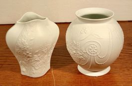 Elegant Kaiser Porcelain Vases with Floral Designs (Set)