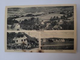Ansichtskarte Hubersdorf Wirtschaft Freundschaft Box1