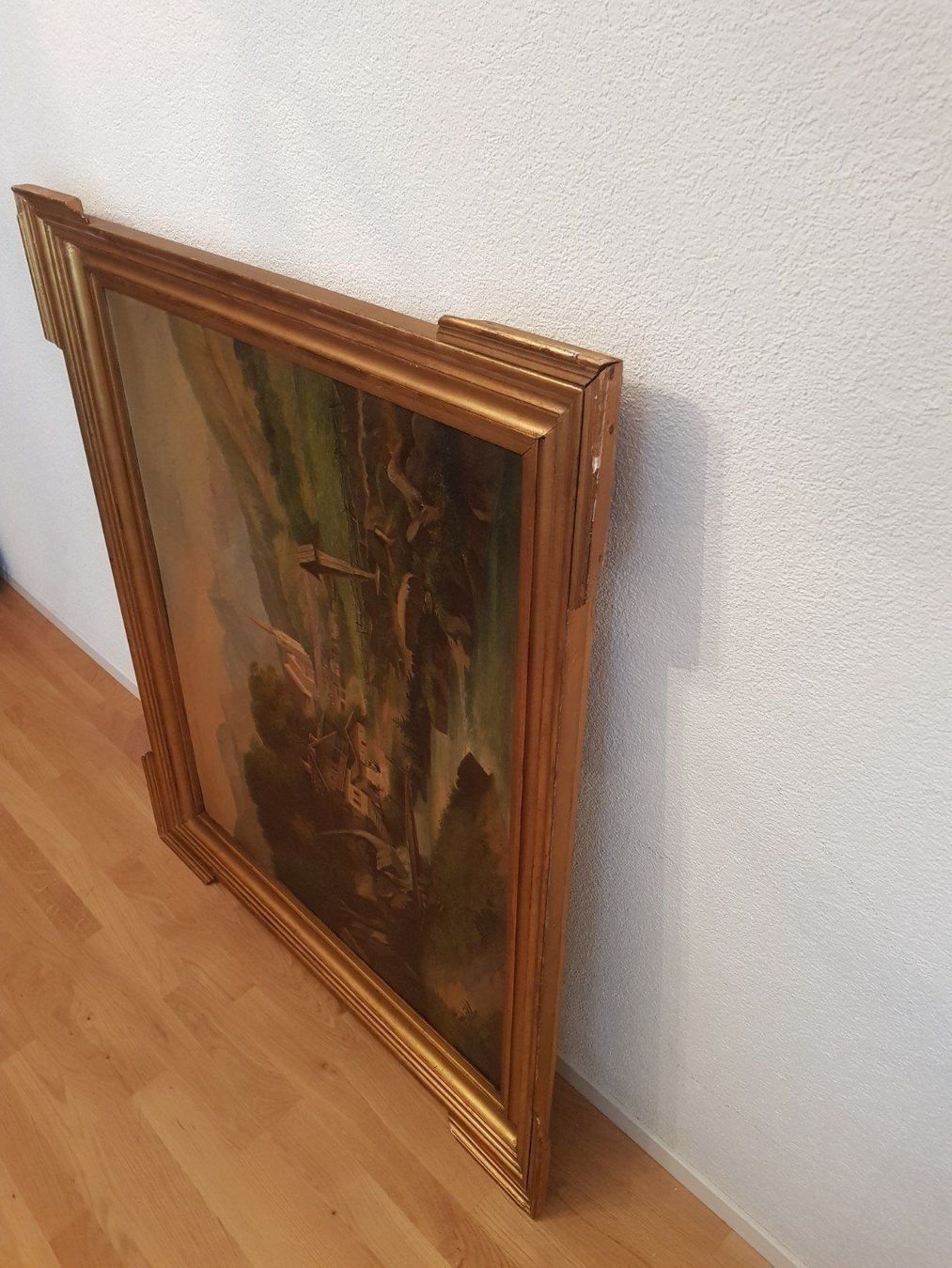 Gemälde: Bild / Ölgemälde von A. Lehner: "Mühle" – Gebraucht aus Bern von Philipp8578 5