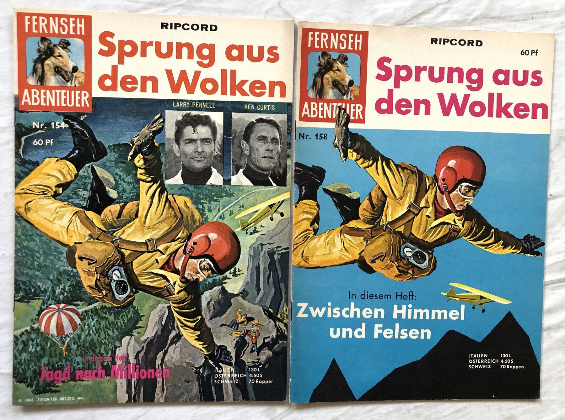 Fumetti: Fernseh Abenteuer - Ripcord - Nr.154/Nr.158 – Usato da Schaffhausen venduto da durruti
