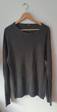 Pullover Erfolg Khaki Grösae XL Swiss Made 70% Leinen