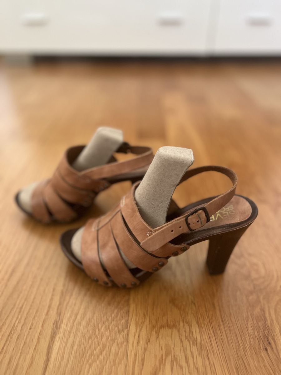 Damenschuhe: Leder Sandalen Karamell Gr. 37 – Gebraucht aus Ebikon von happynat 3