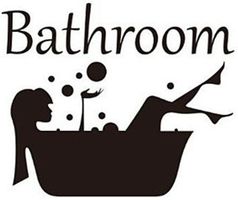 🛁 Hübscher Tür-Aufkleber – Style dein Bad! 🌟💫