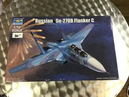 Trumpeter Russian Su-27UB Flanker C 1/72 Bausatz, Neu
