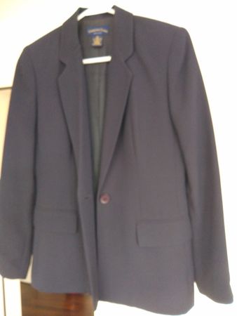Macy's Charter Club Petite Navy Blue Blazer Jacket US size 2