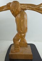 Waldbauer Holzskulptur „Waldarbeiter“ – 1971