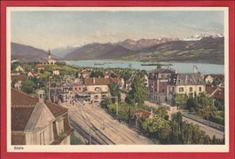 STÄFA, QUARTIERANSICHT MIT BAHNHOF