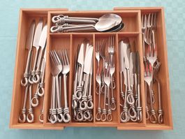 Edles Designer Besteck - Set im Knoten - Design inkl. Kasten