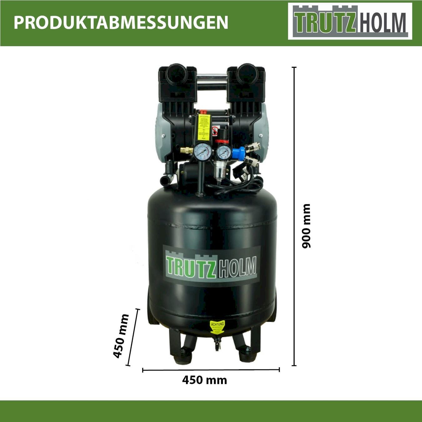 Kompressoren: Flüsterkompressor 1500W 50L 8bar 62dB – Neu und originalverpackt aus Bottighofen von zaap 7