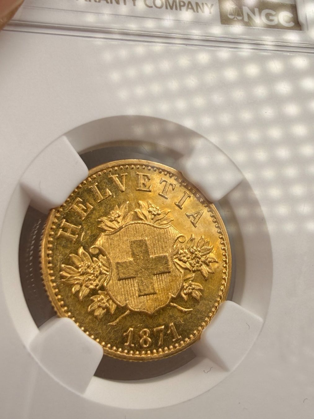 Alle Münzen: Schweiz 1871 Wappenprobe – Gebraucht aus Bern von numismatictops 5