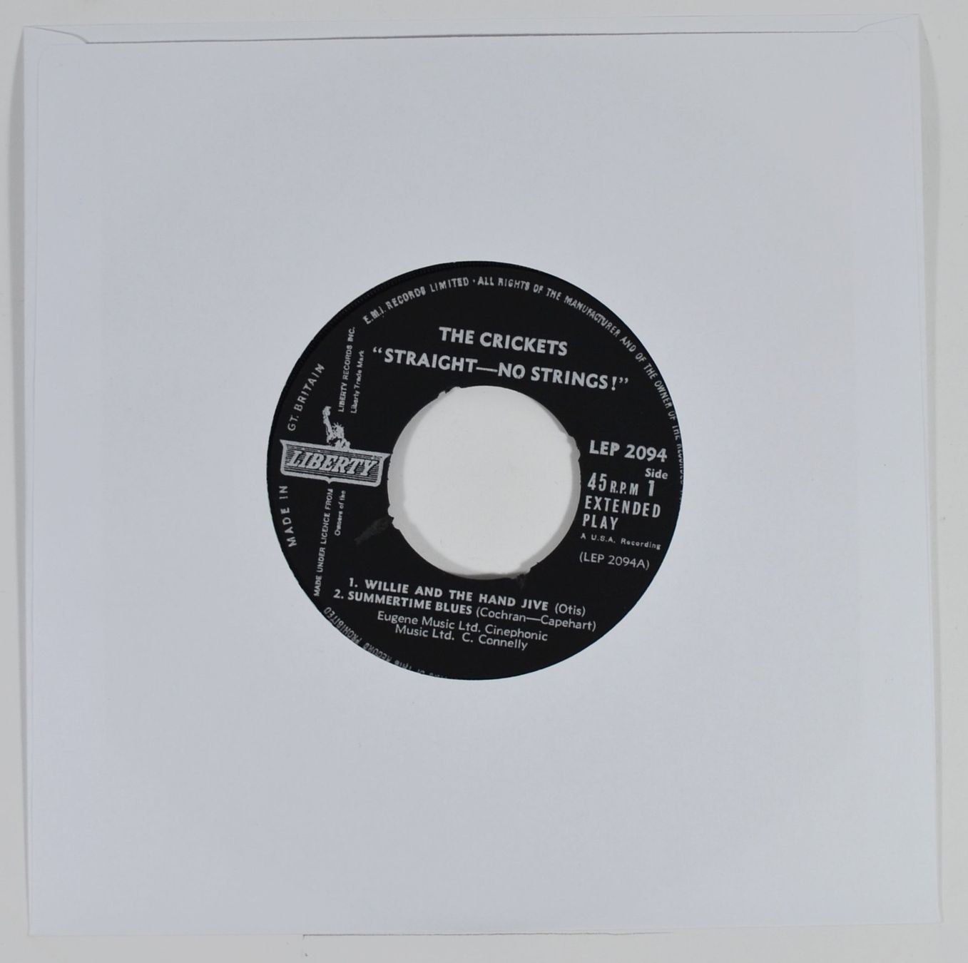 Schallplatten: EP: THE CRICKETS - Straight - No Strings! – Neu (gemäss Beschreibung) aus Frenkendorf von Yard-Sale-2000 2