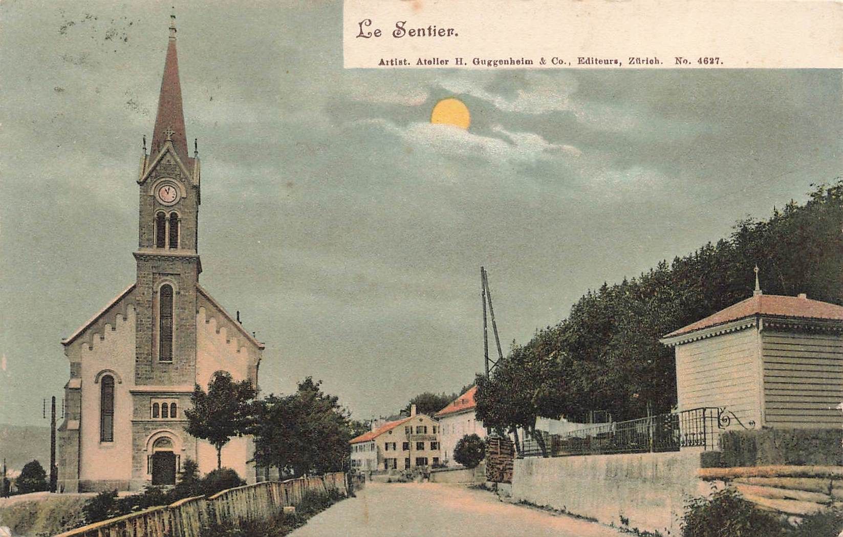 Cartoline postali: Le sentier  ( Le Chenit ) – Usato da Biasca venduto da Blenio71