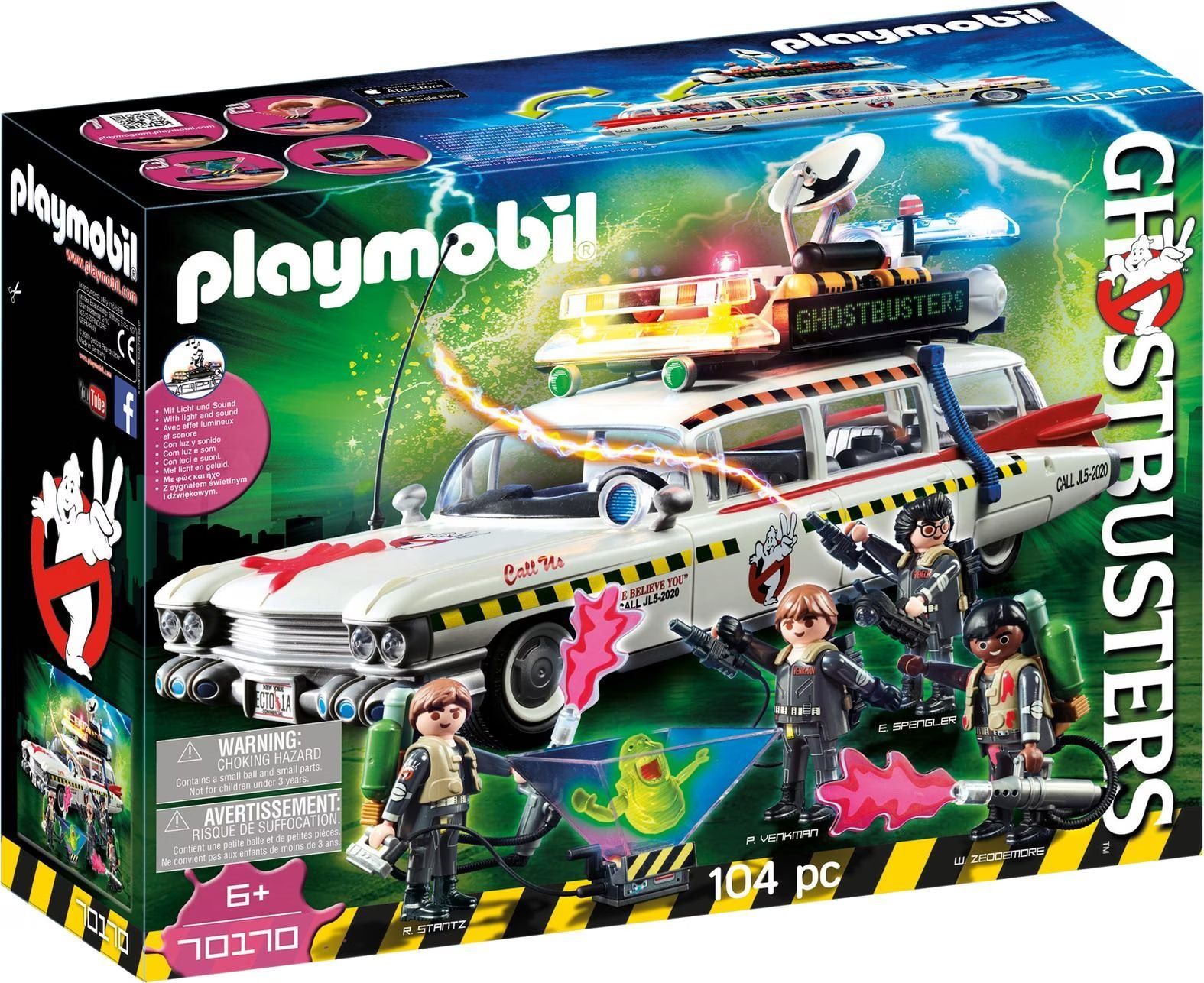 Playmobil Giocattoli: Playmobil Ghostbusters Ecto-1A und Marshmallow Man – Nuovo (secondo la descrizione) da Wetzikon ZH venduto da BackToRetro