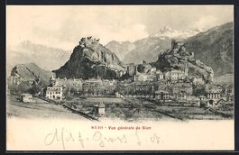 Sion, Vue générale du village, le Ch